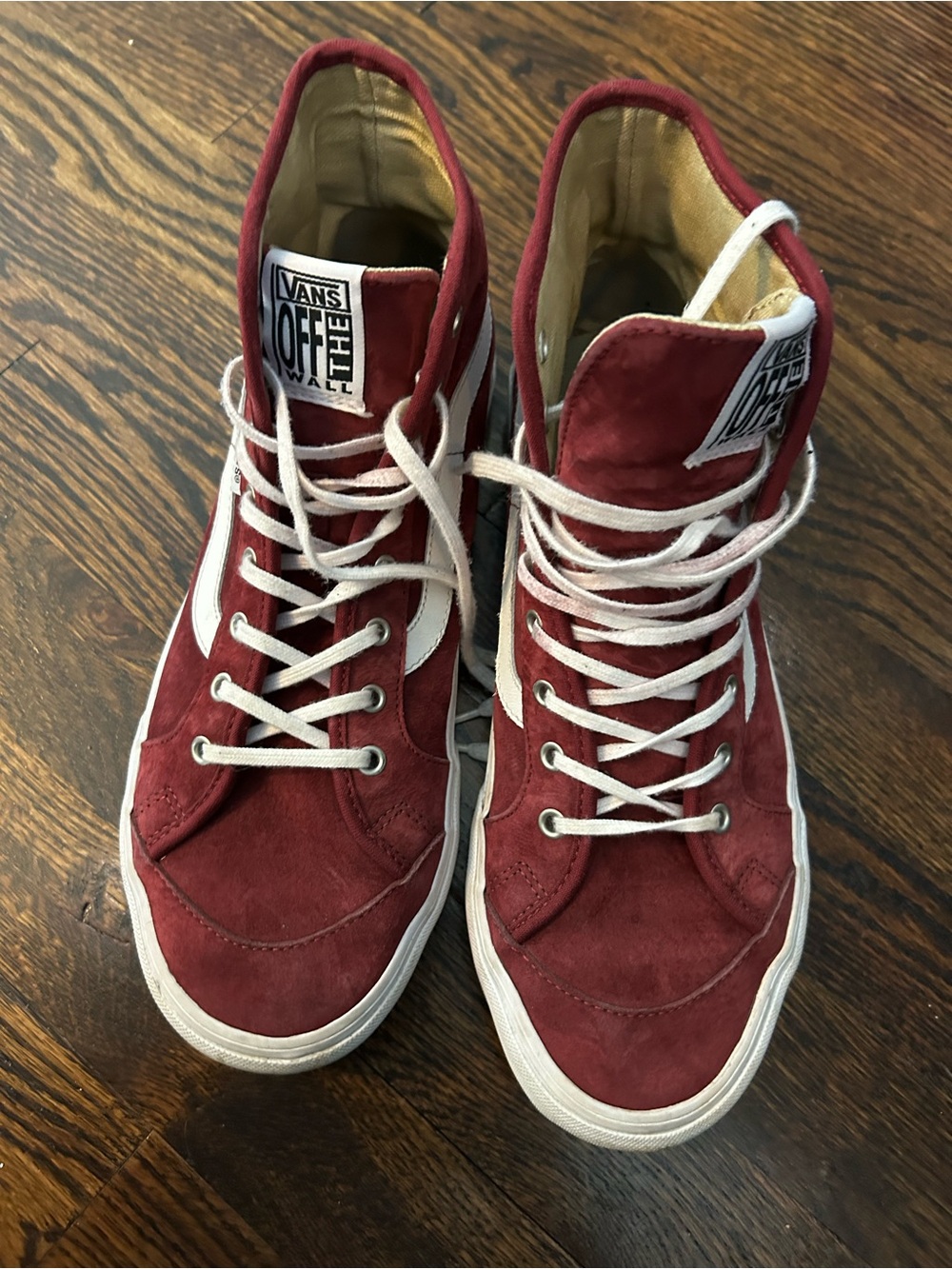 Vans suede hi tops size 11